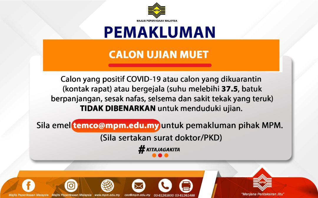 makluman peperiksaan cvd