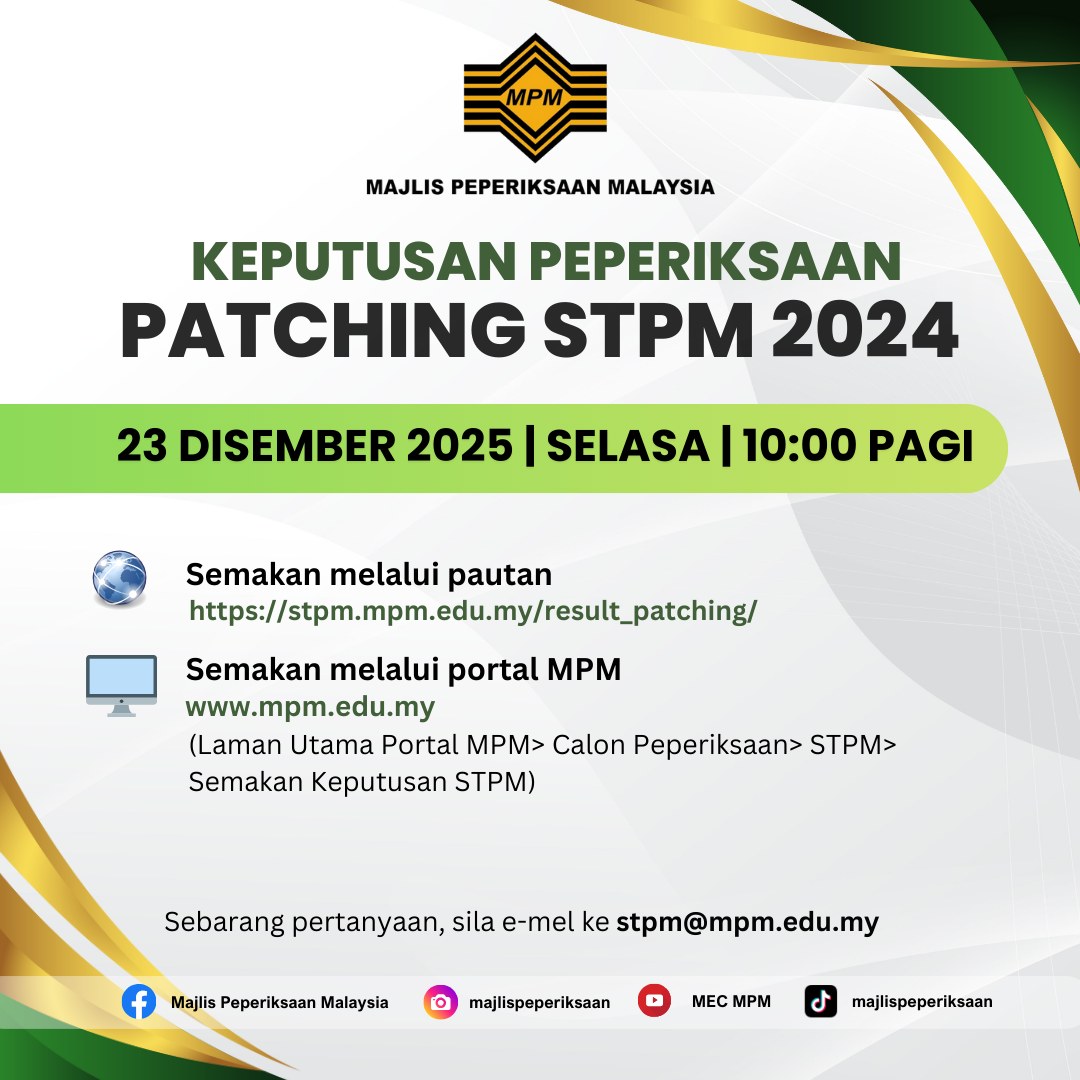 Keputusan Patching STPM 2024