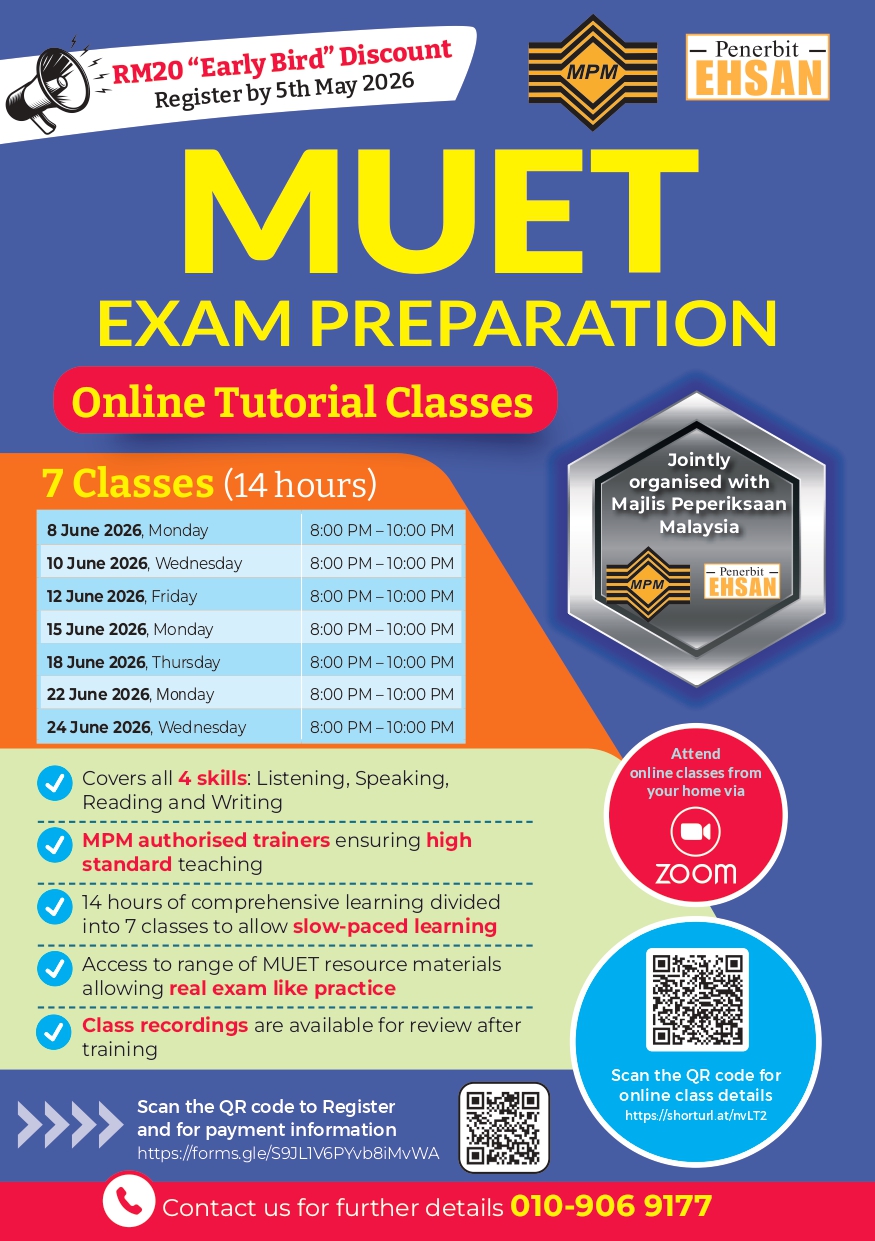 MUET Exam Preparation Online Tutorial Classes