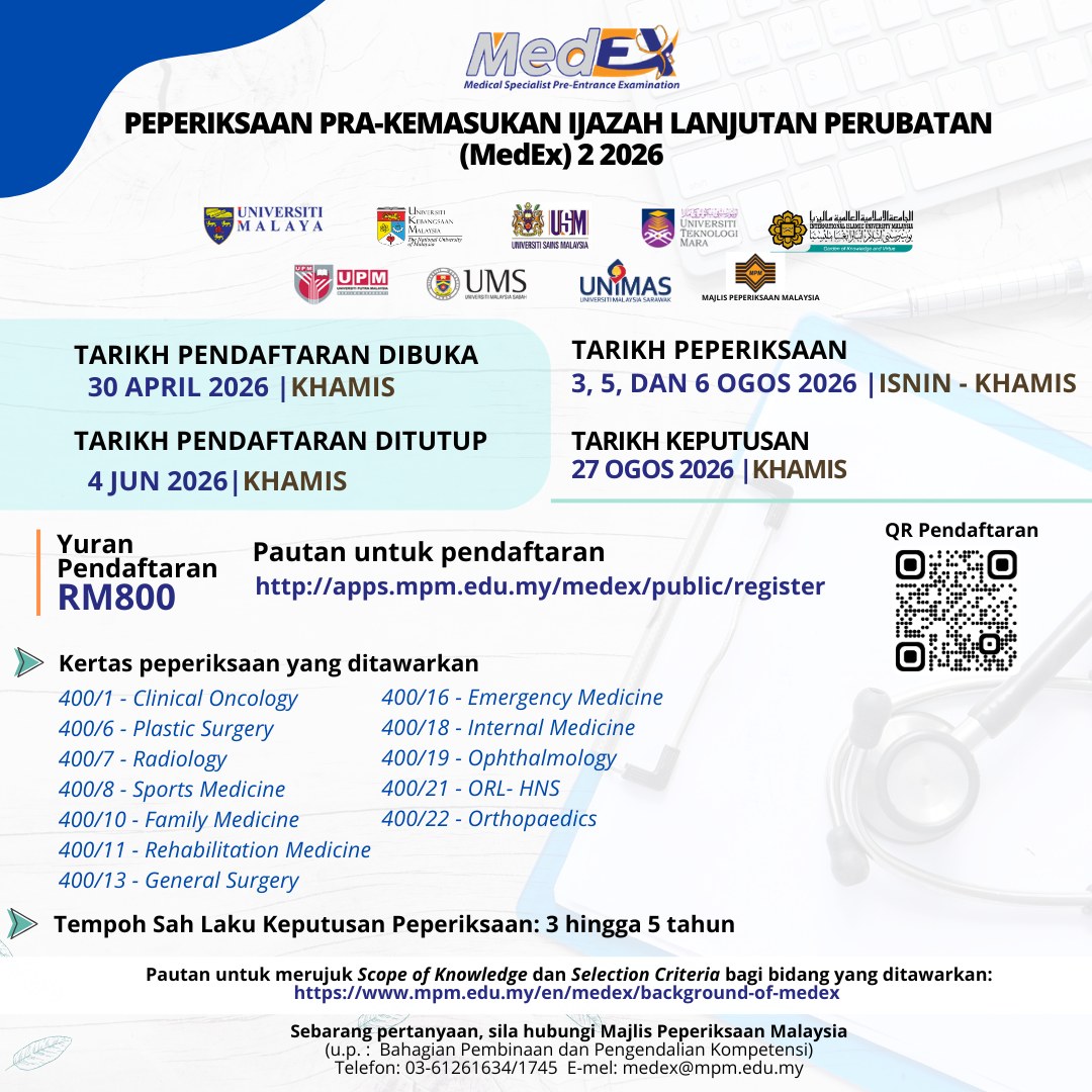 Peperiksaan MedEx 2 2026